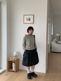 Cocuna Banding Cotton Cargo Midi Skirt