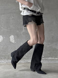 Flow Damage Denim Shorts