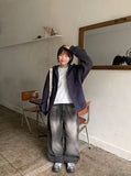 [unisex] Harui Cotton Button Over Hood Jacket