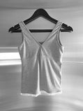 Pre-lace Trimmed Sleeveless