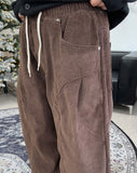 Bael Pintuck Corduroy Banding Pants