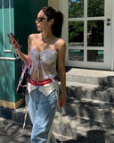 Pony Ribbon Lace Top