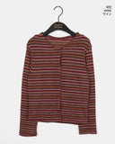 Soron Bohemian Stripe Button Cardigan