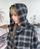 Havelo Check Hooded Jumper