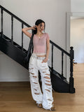 See-through layered button cap sleeve short sleeve
