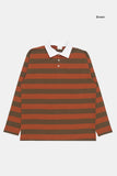 Moab over stripe collar T-shirt