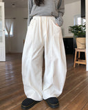 Obu Pintuck Cut Corduroy Pants