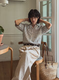 Parry stripe short sleeves shirt