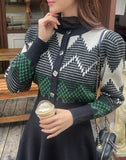 Roku flared knit mini skirt