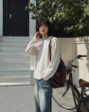 Lorins Velour Round Long Sleeve Tee