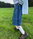 Shataka Carpenter Half Denim Pants