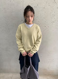 Keuyu wool V-neck knit