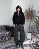 Salon Curved Camo Cotton Pants