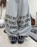 Freno Lettering Sweatpants