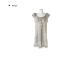 Pena Puff Check Short Sleeve Mini One Piece