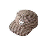 Multi Pattern Leather Strap Pillbox Ball Cap