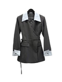 Lab Shirt Layered Wrap One Piece Jacket