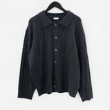 30% Wool) Musyu Collar Knit Cardigan