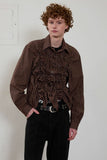 shirring long sleeves shirt