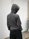 DEEP POCKET HOOD ZIP-UP