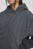 Hooded Asymmetrical Puffer Jacket