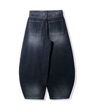Deep Blue Balloon Denim Pants