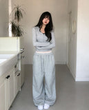 Grainy Wide Training Pants