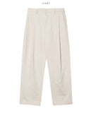 Ment One Tuck Cotton Wide Pants