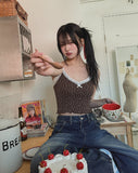 Lock Adjust Button Balloon Denim Pants