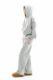 Soft set crop hoodie zip-up