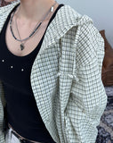 Laone hooded check shirt