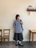 [unisex] Golit Rivet Nylon Banding Cargo Bermuda Pants