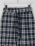 Kyuuna String Banding Wide Ribbon Check Cargo Pants