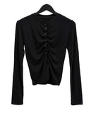 Flea shirring cardigan