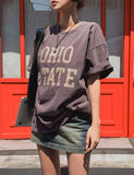 Ohio lettering pigment short sleeves