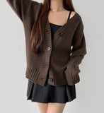 Soft Loose Avant Fit Sibori Long Sleeve Cardigan