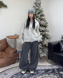 Raven Velvet Track Pigment Brushed Pants