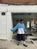Benbur Bolero Hood Crop Knit