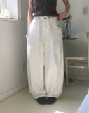 Serion cut balloon fit cotton pants