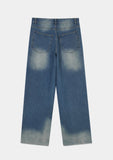 FRICO DAMAGE WIDE DENIM PANTS