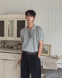 Cornell Waffle Collar Short Sleeve Knit