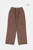 Tieri banding cargo wide pants