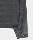 SNAP BIKER DENIM JACKET