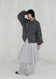 REFINED PLEATS SK WIDE PT