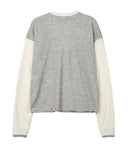 Lucene Two-Tone Fingerhole Henley Neck Knit