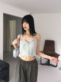 Horon Ribbon Cable Knitwear Sleeveless Top