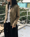 Sotten Mini Dot Polka Dot Frill Collar T-Shirt