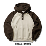 Nomad Two Tone Button Hoodie