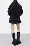 Dinaon Fluffy Crop Jacket