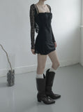 Muse Embossed See-through Lace Cardigan